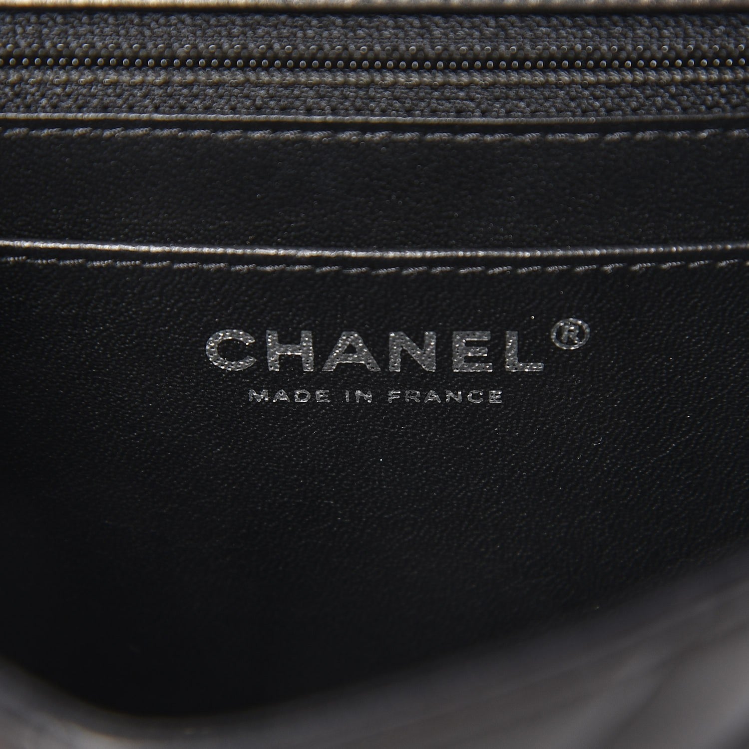 Chanel Lambskin Chevron Quilted Mini Square Flap So Black 6 of 9