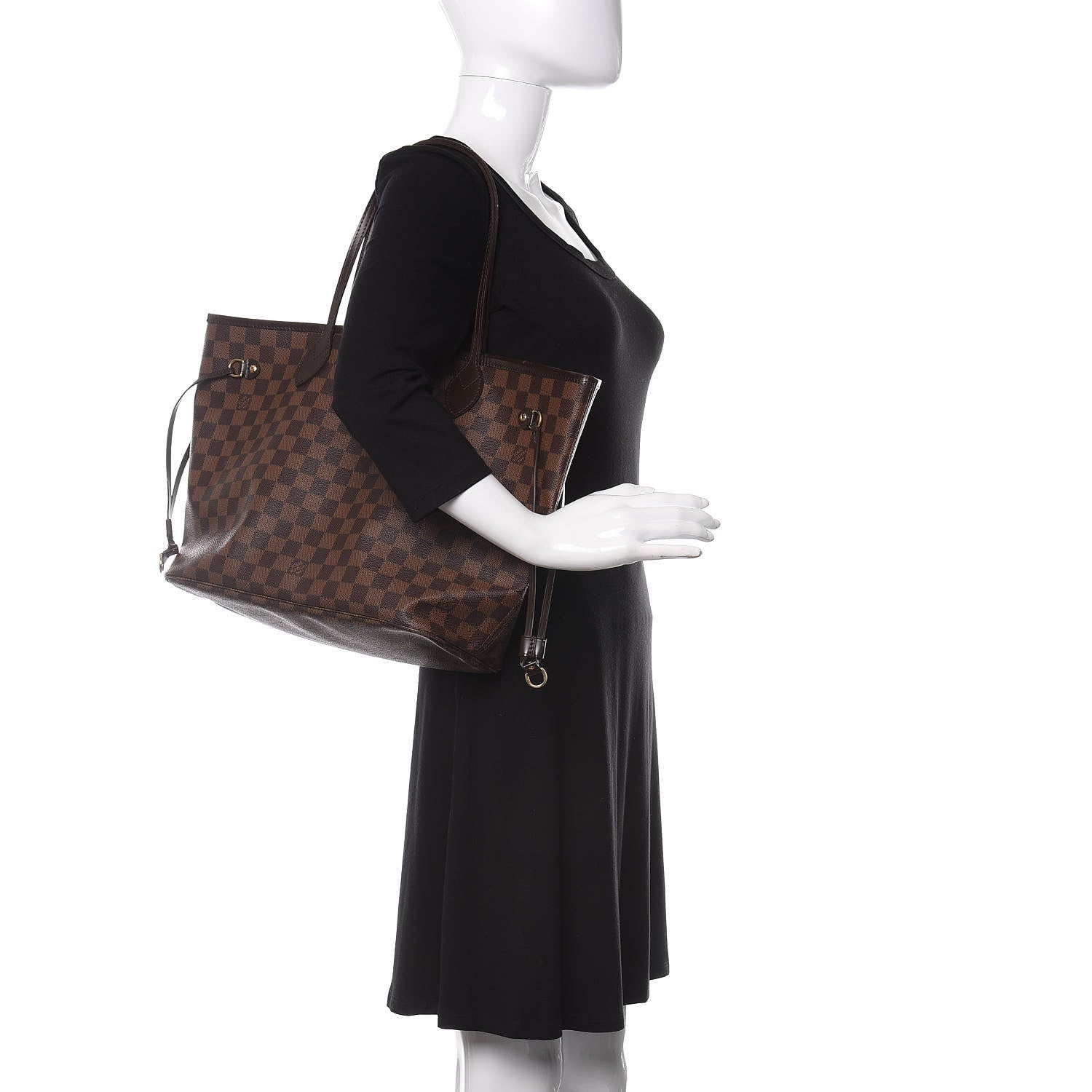 Louis Vuitton Damier Ebene Neverfull MM 2 of 11