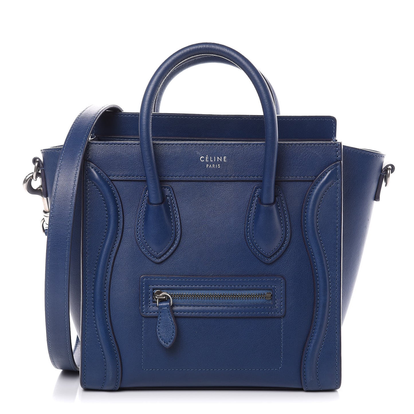 Smooth Calfskin Nano Luggage Lazuli