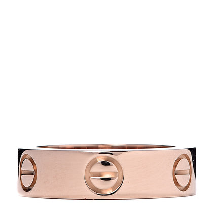 Cartier 18K Pink Gold Pink Sapphire 5.5mm LOVE Ring 51 5.75 3 of 5