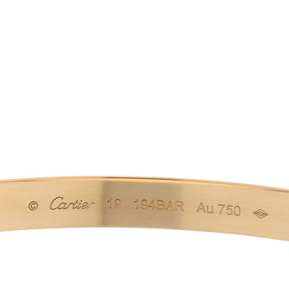 Cartier 18K Yellow Gold LOVE Bracelet 19 7 of 7