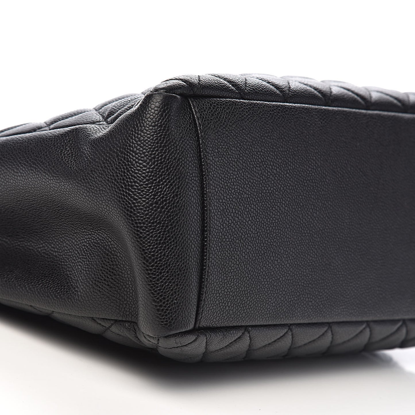Caviar Quilted Grand Shopping Tote GST Black