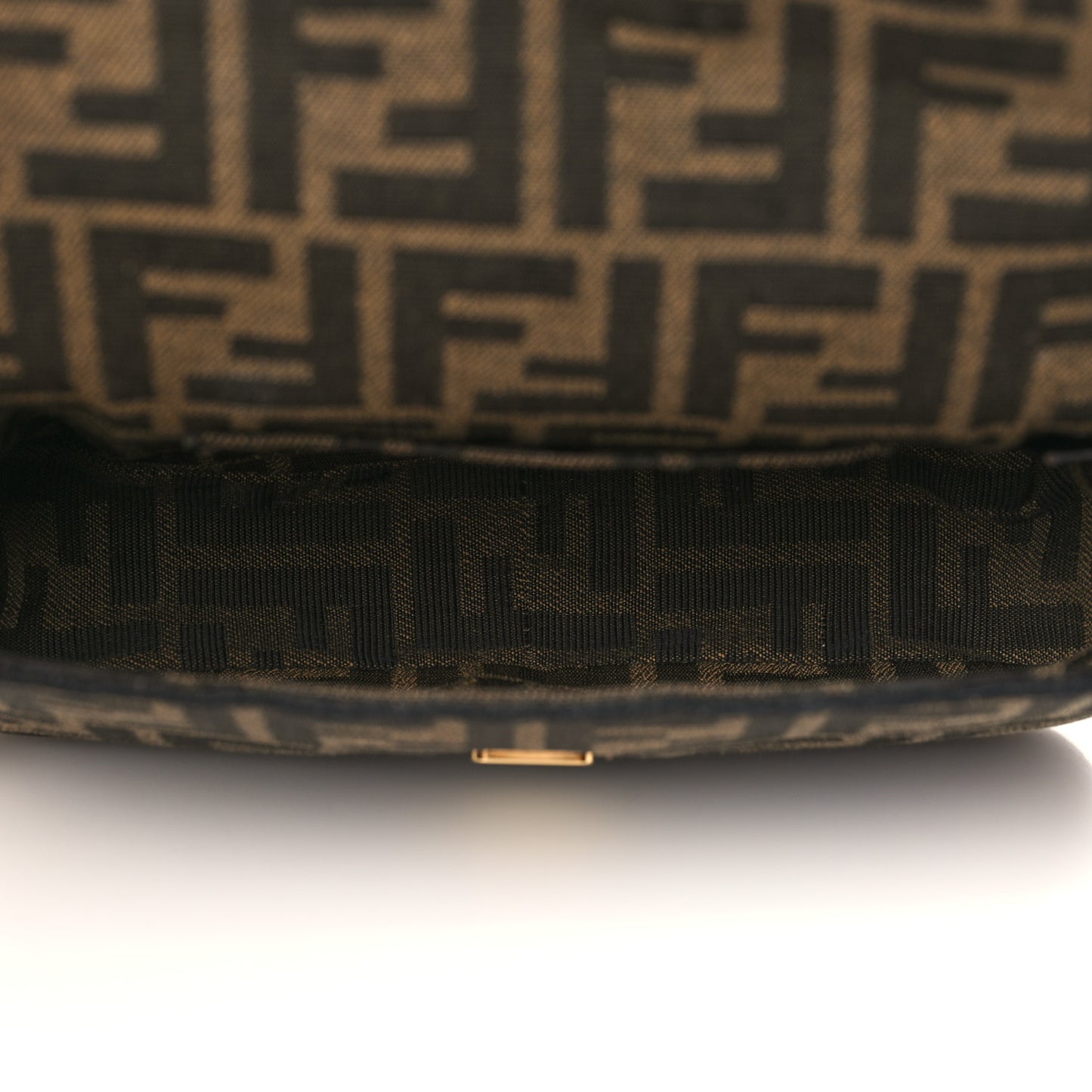 Fabric Jacquard FF 1974 Mini Baguette Tobacco Moro Black