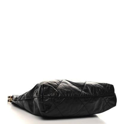 Chanel Shiny Calfskin Quilted Small Chanel 22 Black 5 of 12