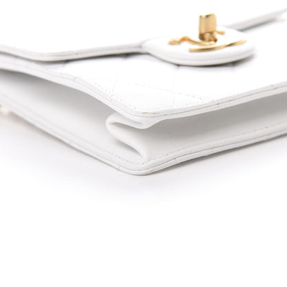 Chanel Lambskin Quilted Chic Pearls Flap White 9 of 11