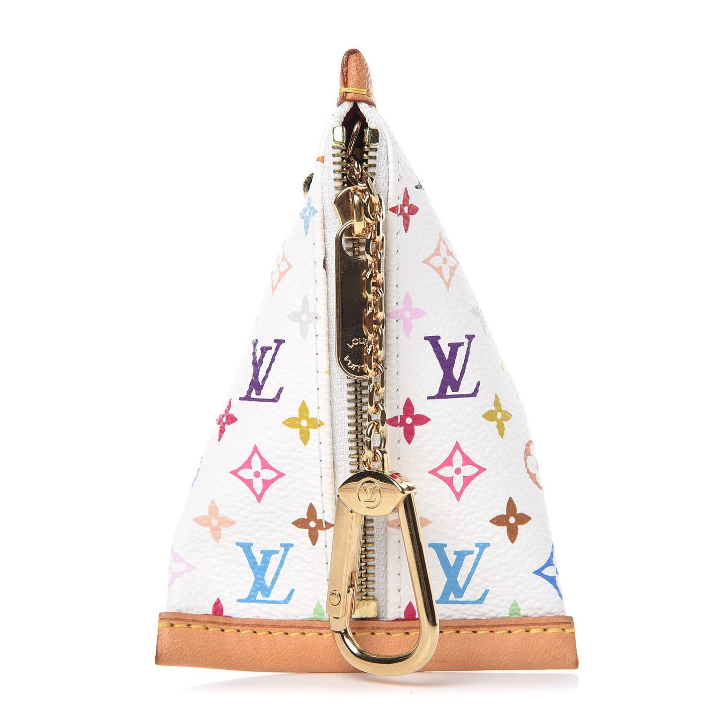 Monogram Multicolor Berlingot Coin Purse White