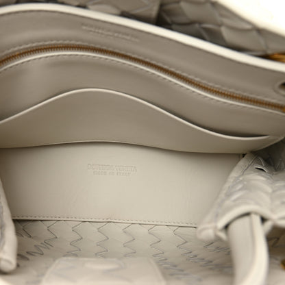 Bottega Veneta Nappa Intrecciato Small Andiamo Shoulder Bag White 6 of 11