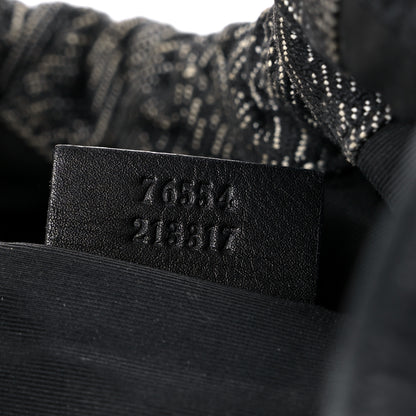 Gucci Denim Monogram Hobo Black 6 of 11