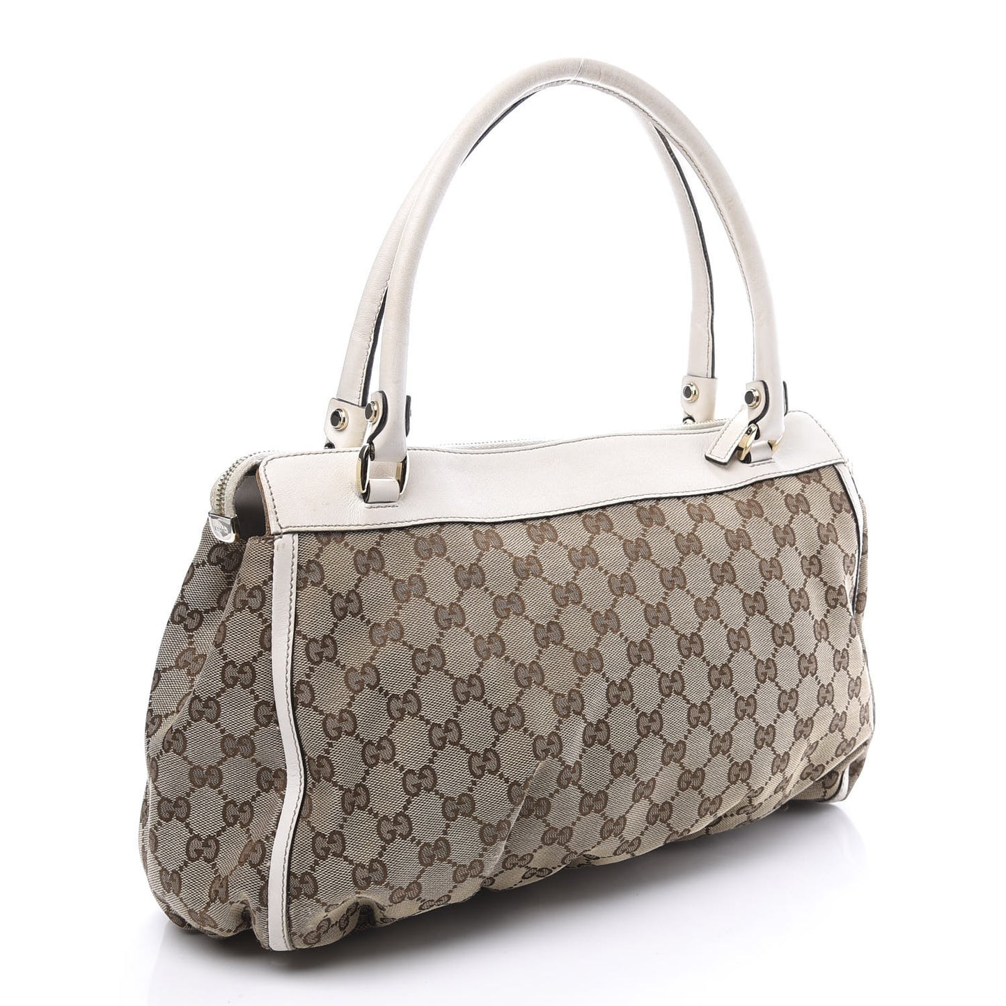 Monogram D Gold Ring Tote White