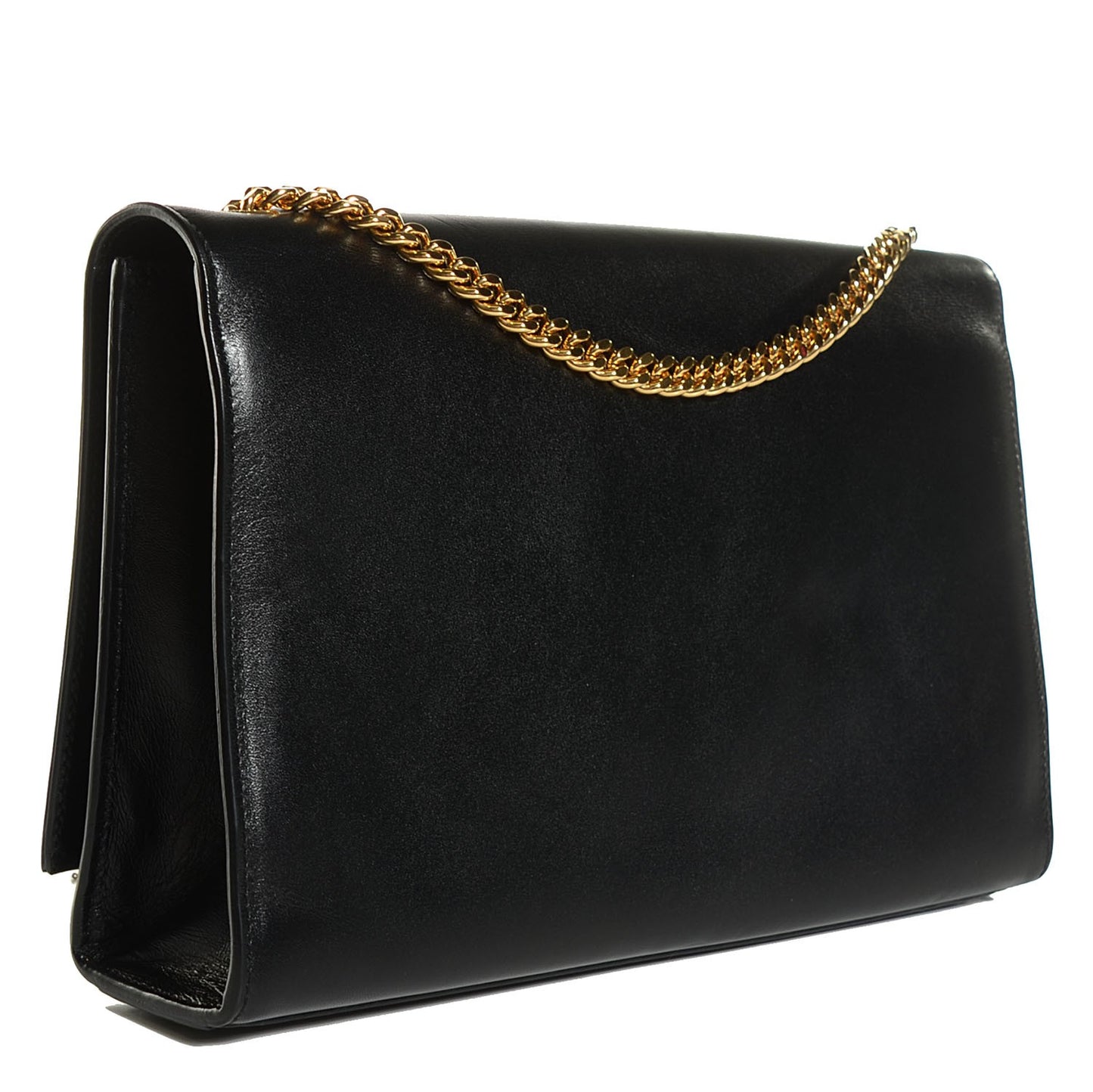 Smooth Calfskin Medium Classic Monogram Kate Tassel Satchel Black