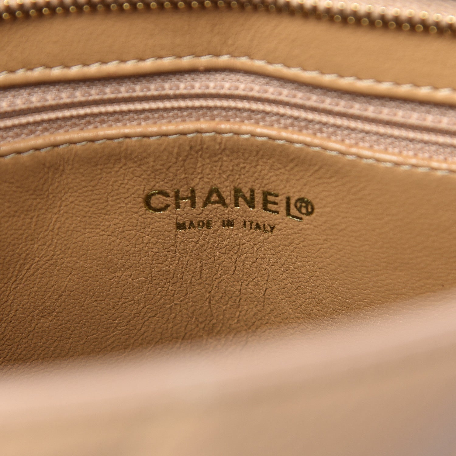 Chanel Caviar Quilted Medallion Tote Beige 6 of 14