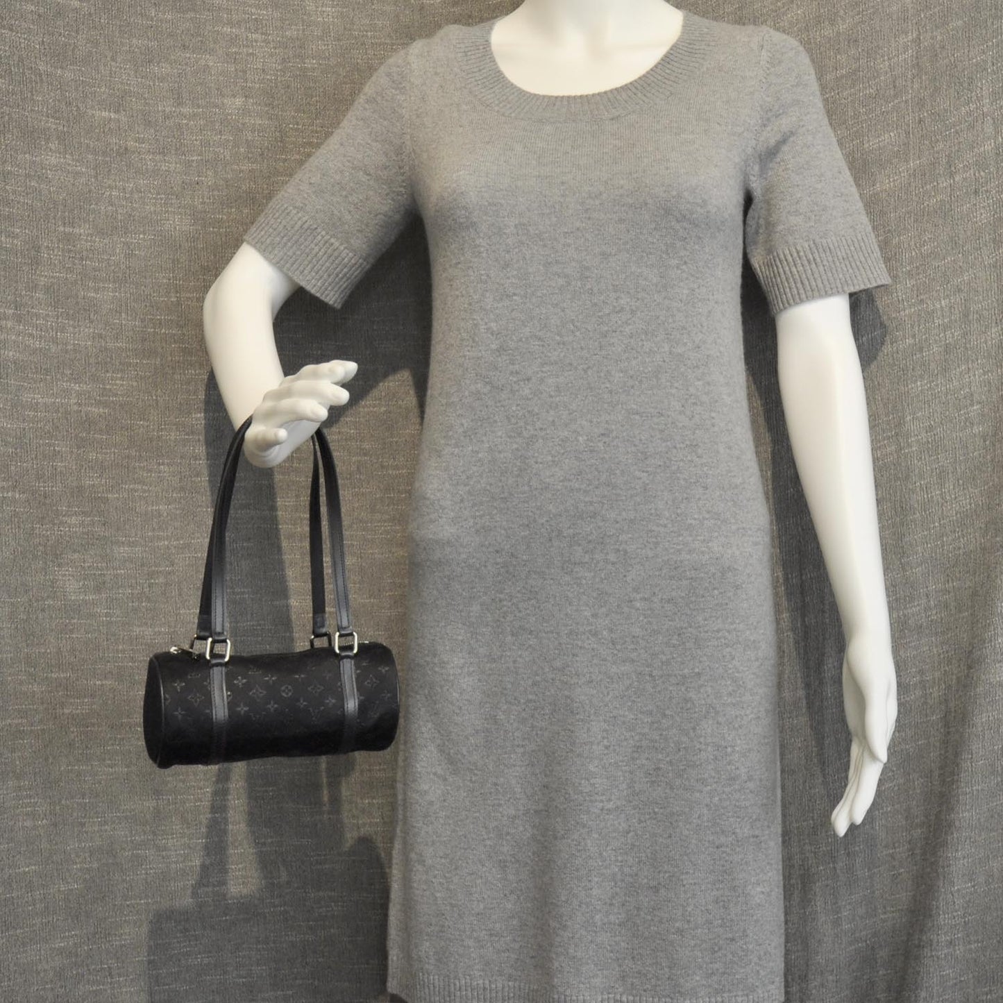 Satin Monogram Mini Papillon Black