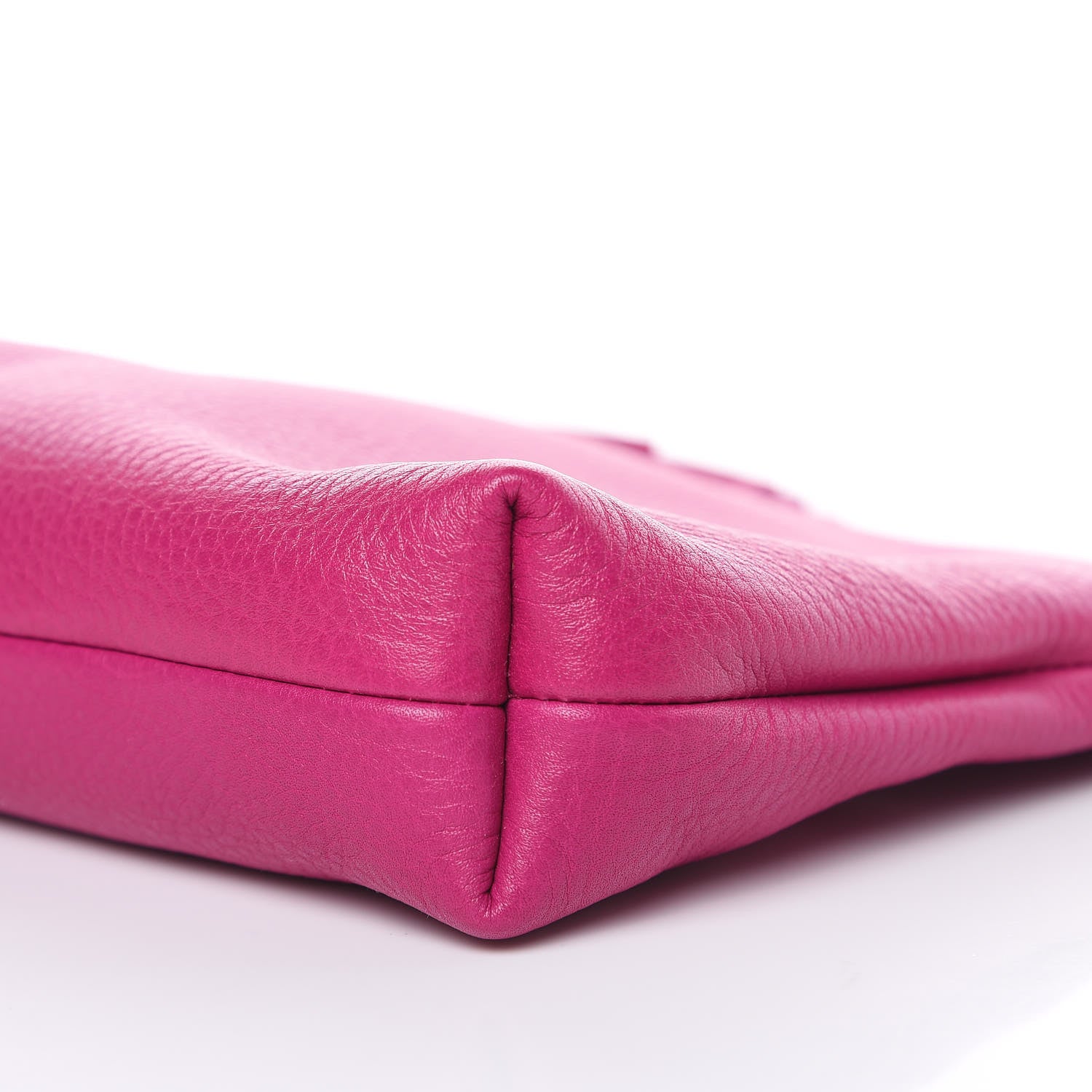 Gucci Pebbled Calfskin Tassel Clutch Fuchsia 9 of 9