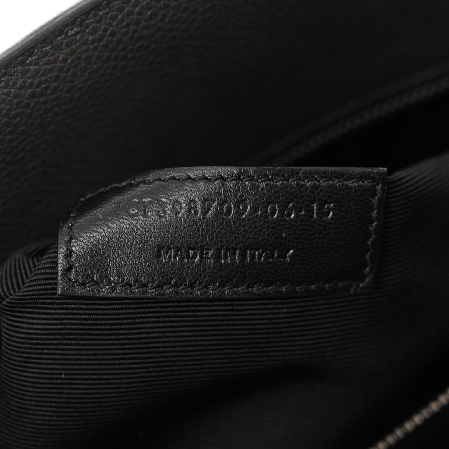 Grained Calfskin Small Sac De Jour Fog
