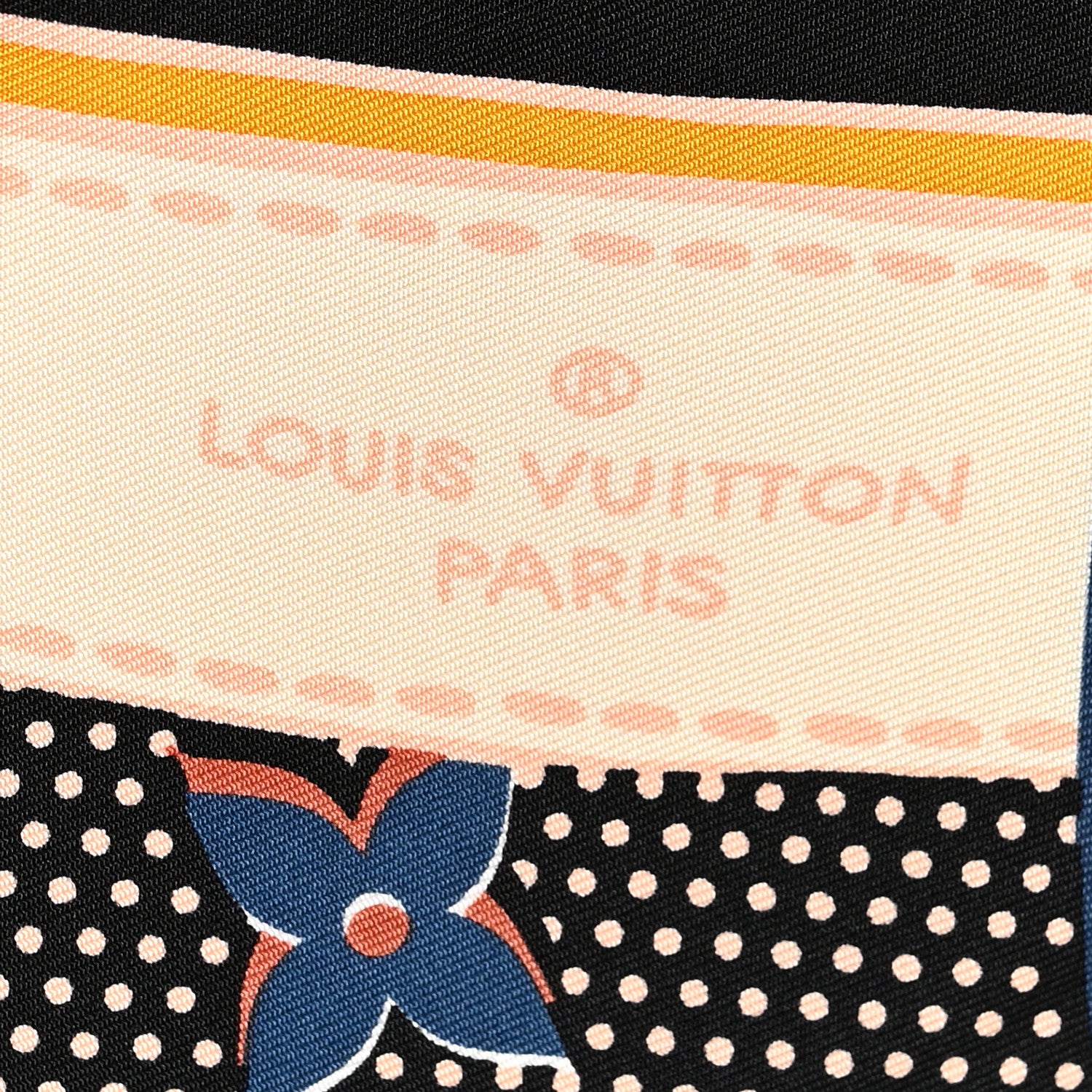 Louis Vuitton Silk Monogram Pop Square Scarf Beige 2 of 4
