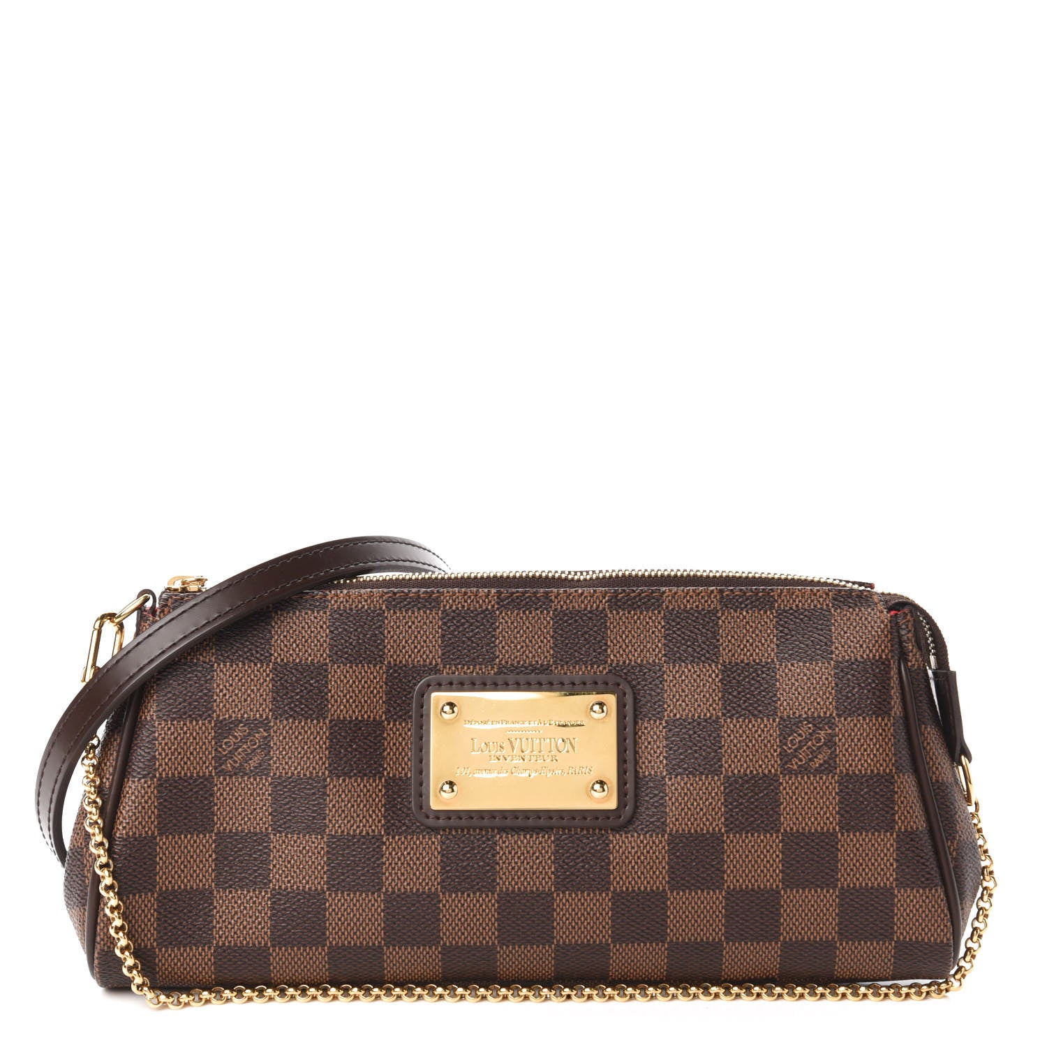 Louis Vuitton Damier Ebene Eva Clutch 1 of 10