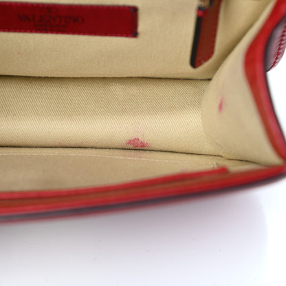 Valentino Garavani Vitello Small Glam Lock Rockstud Flap Red 7 of 10