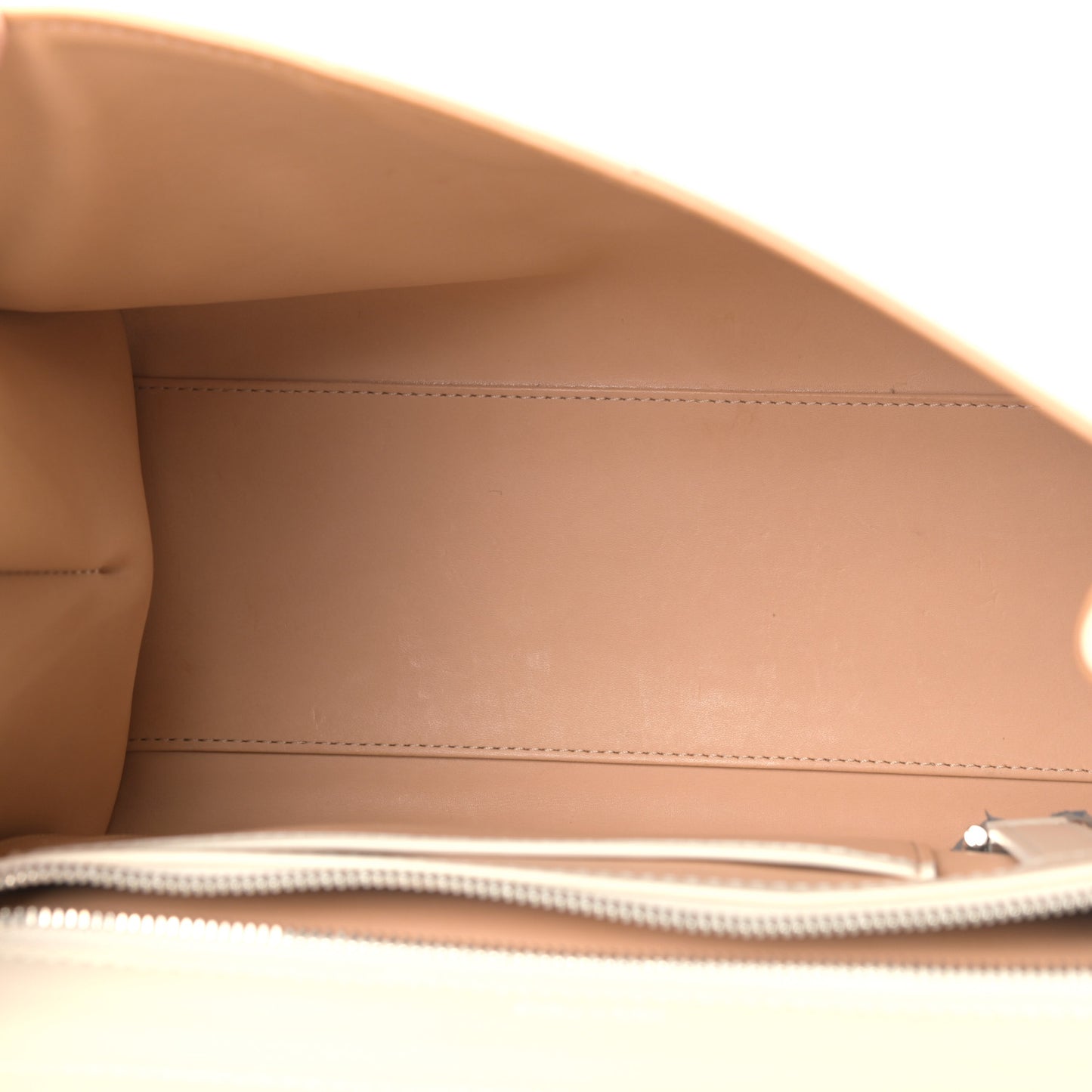 Box Calfskin MM Brillant Satchel Ivory