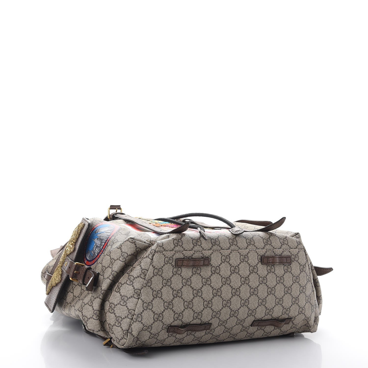 Gucci GG Supreme Monogram Embroidered Flap Backpack 4 of 7