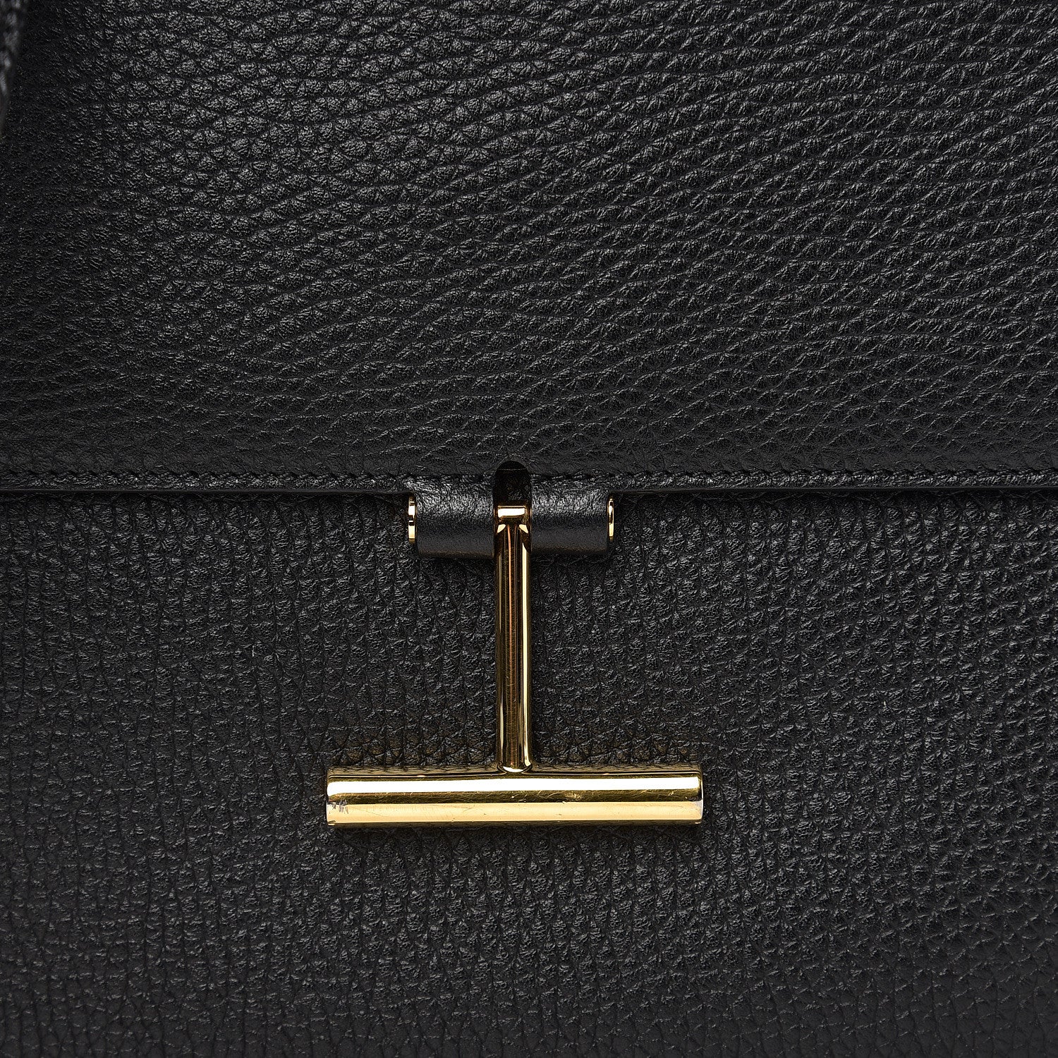 Tom Ford Calfskin Large T Clasp Tara Crossbody Bag Black 10 of 10