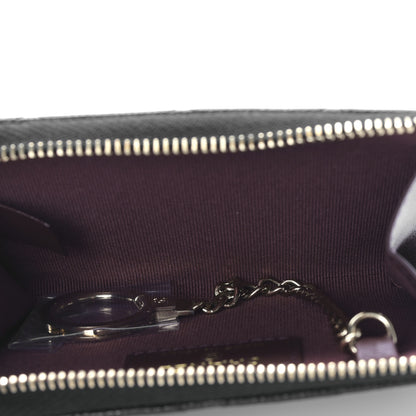 Chanel Caviar Quilted Zipped Key Holder Case Black 5 of 9