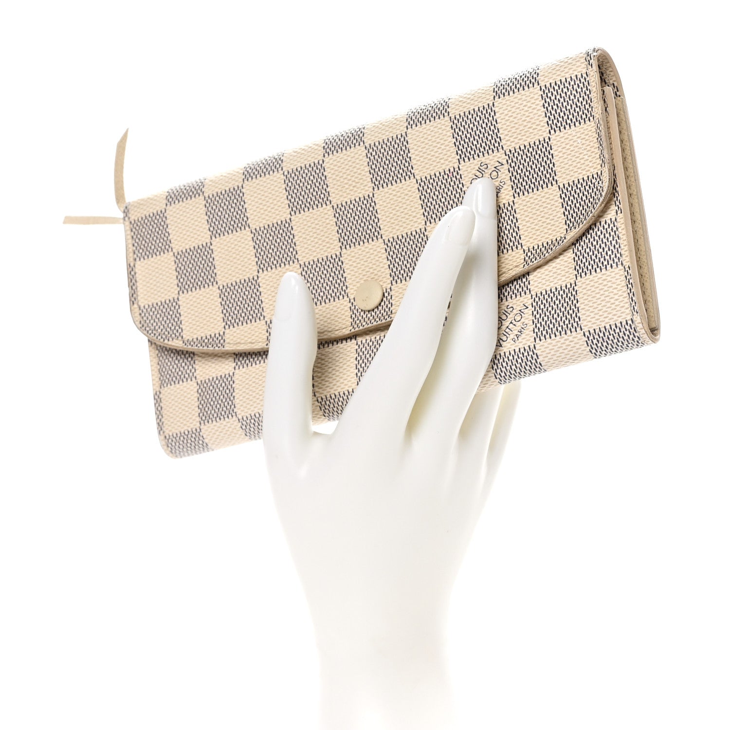 Louis Vuitton Damier Azur Emilie Wallet 2 of 9
