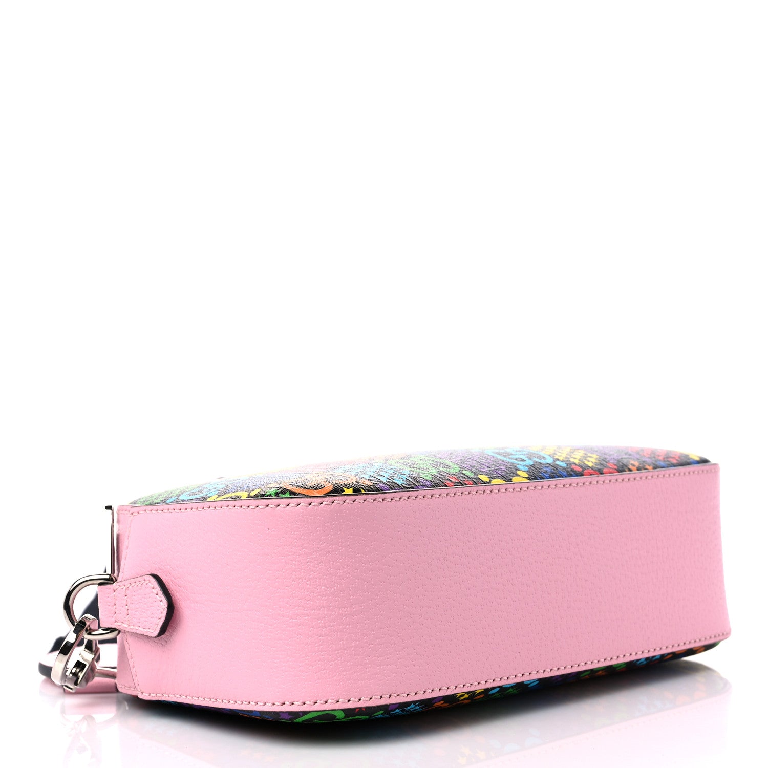 Gucci GG Supreme Monogram Psychedelic Shoulder Bag Black Multicolor Sugar Pink 4 of 9