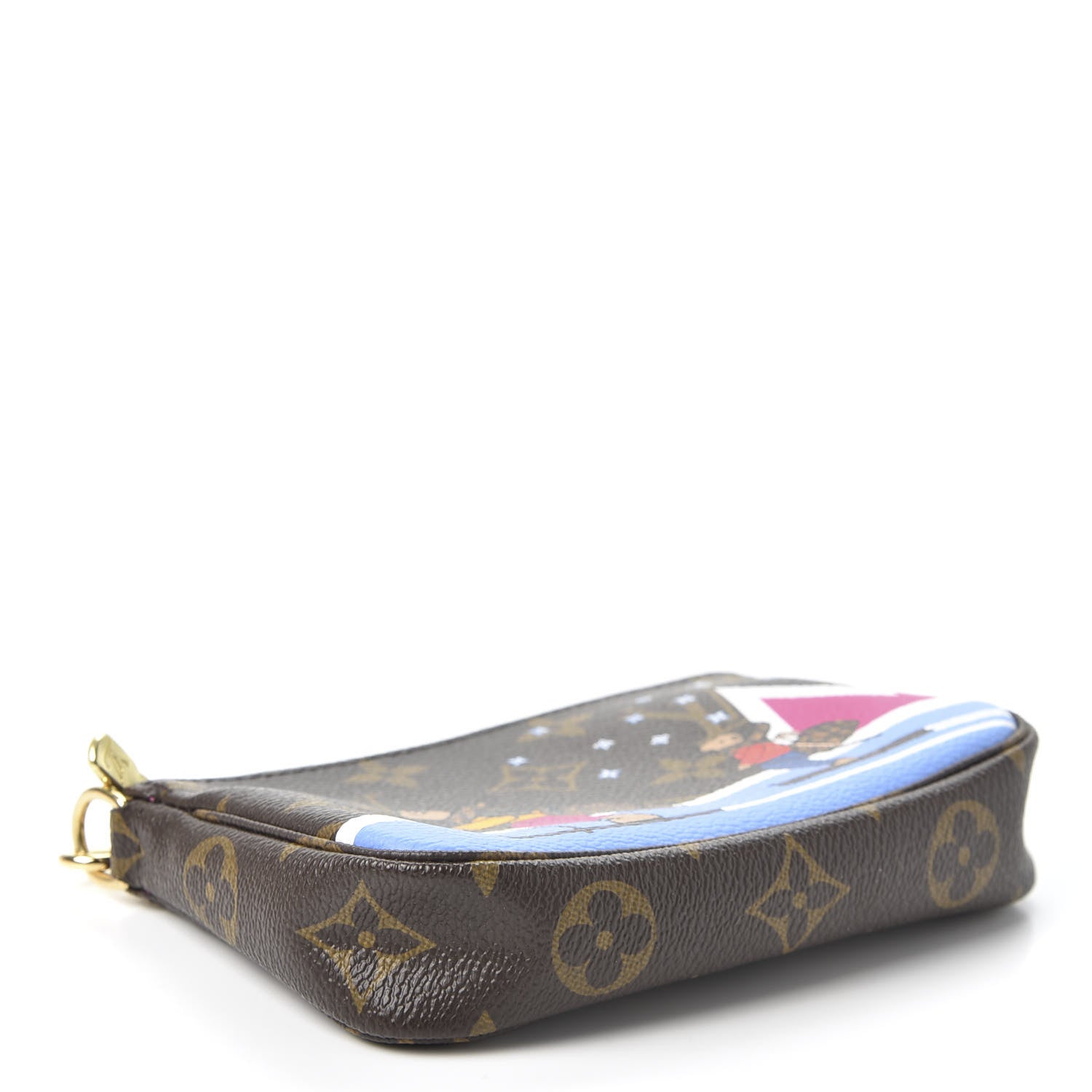 Louis Vuitton Monogram 2018 Christmas Animation Mini Bears Pochette Accessories 3 of 9