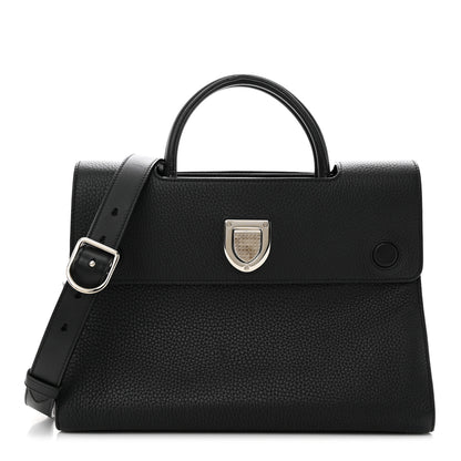 Christian Dior Grained Calfskin Medium Diorever Flap Black 1 of 18