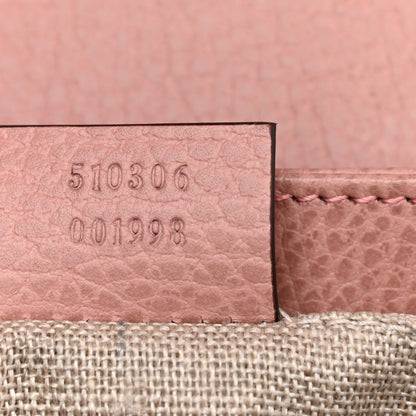 Gucci Dollar Calfskin Medium Interlocking G Top Handle Shoulder Bag Soft Pink 7 of 10