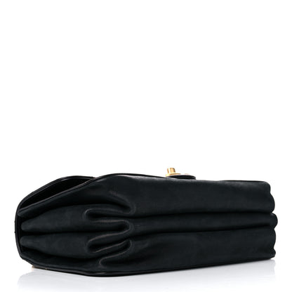 Chanel Iridescent Calfskin Quilted Small Straight Lined Flap Black 3 of 17