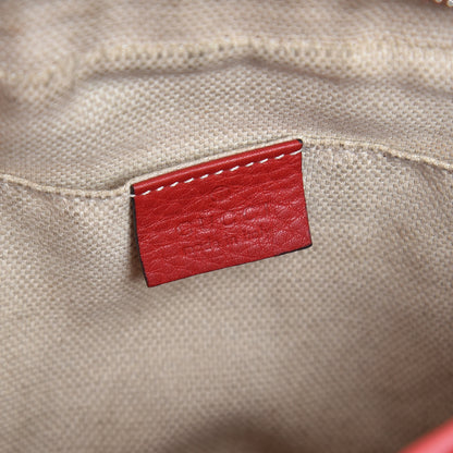 Gucci Pebbled Calfskin Small Soho Disco Bag Tabasco Red 6 of 15