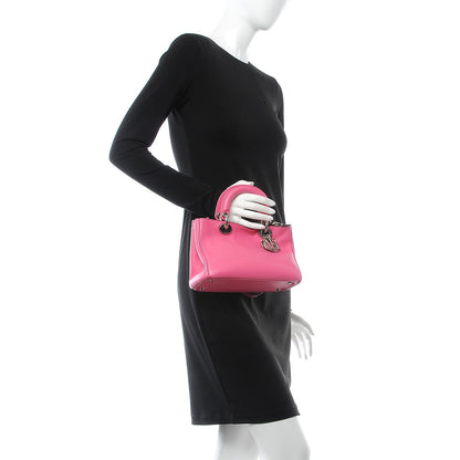Christian Dior Calfskin Small Diorissimo Tote Pink 2 of 13