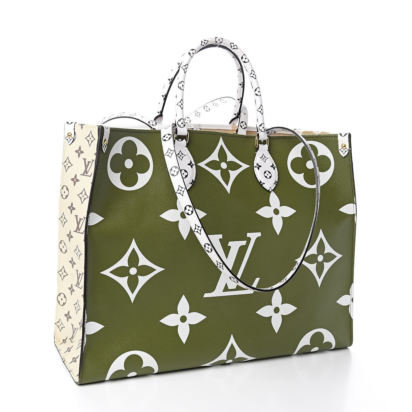 Monogram Giant Onthego GM Kaki Beige
