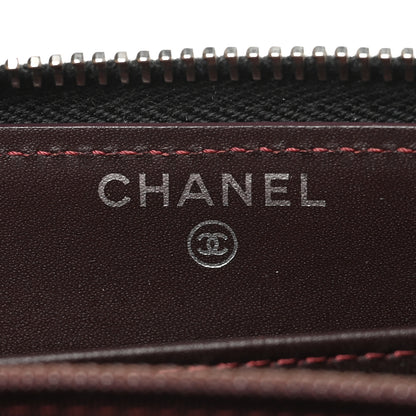 Chanel Caviar Quilted Large Gusset Zip Around Wallet Black 7 of 11