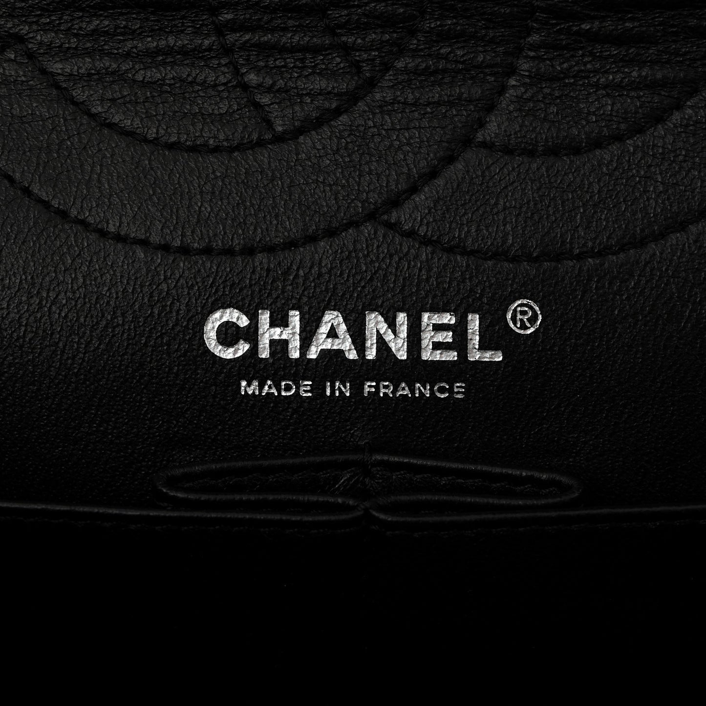 Metallic Calfskin Striped 2.55 Reissue 226 Flap Black