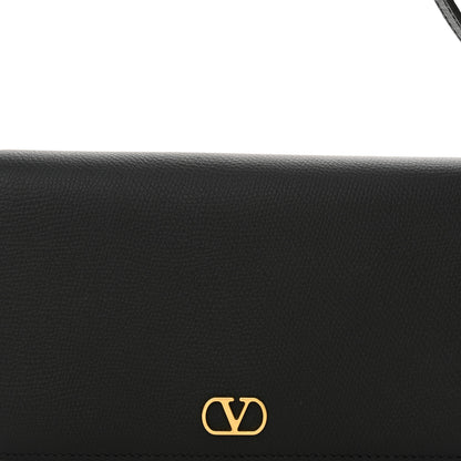 Valentino Garavani Grainy Calfskin Mini Vlogo Shoulder Bag Black 7 of 10