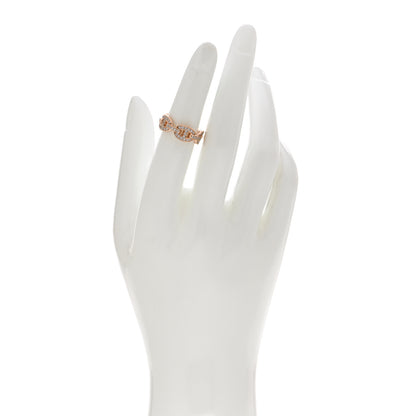 Hermes 18K Rose Gold Diamond PM d'Ancre Enchainee Ring 50 5.25 2 of 5