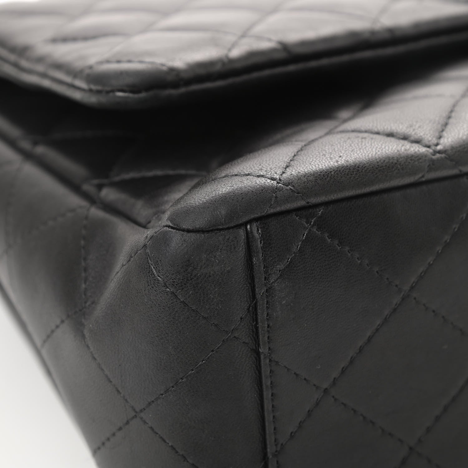Chanel Lambskin Quilted Maxi Double Flap Black 9 of 21