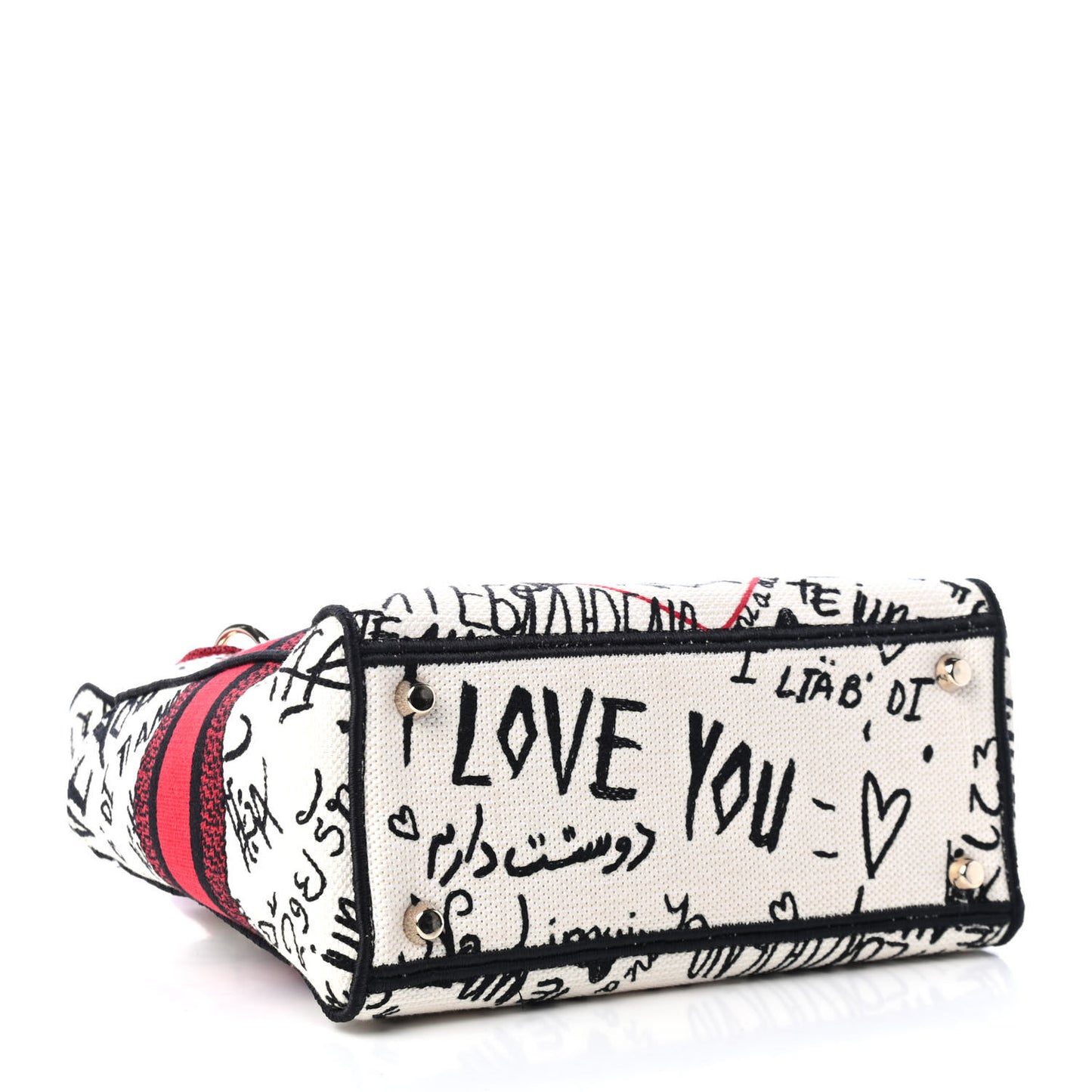 Canvas Medium DiorAmour Graffiti Lady D-Lite Latte