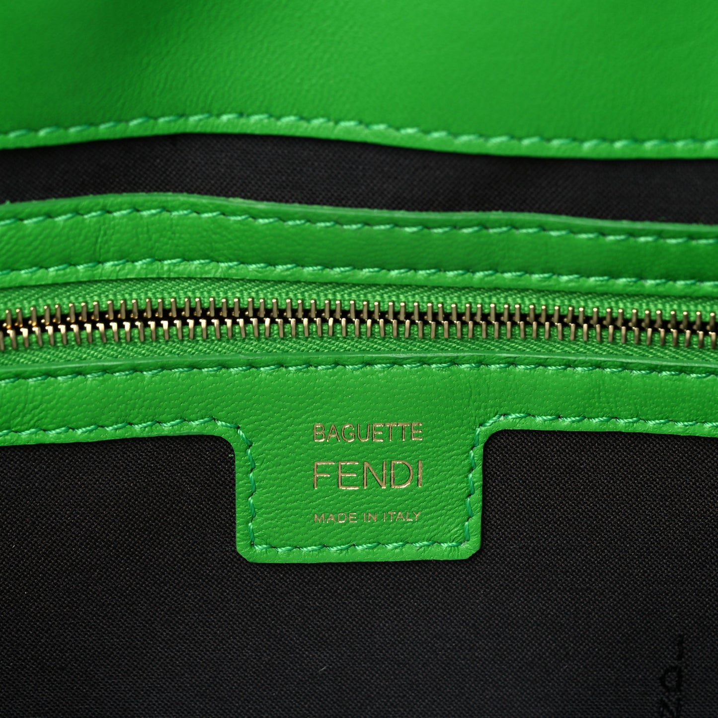 Nappa FF 1974 Embossed Baguette Tomatillo