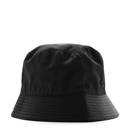 Prada Re-Nylon Metal Triangle Logo Womens Bucket Hat S Black 6 of 11