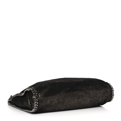 Stella McCartney Metallic Shaggy Deer Falabella Fold Over Tote Black 4 of 13