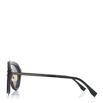 Fendi FF Fabulous Shield Sunglasses FF M0039/G/S Black 3 of 7