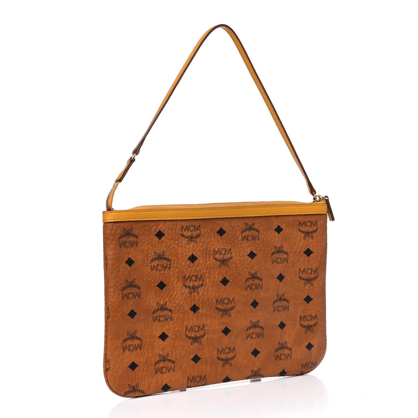 Visetos Liz Shopper Tote Pouch Cognac Yellow