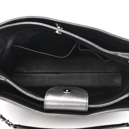 Chanel Iridescent Calfskin CC East West Shopping Tote Black 5 of 10
