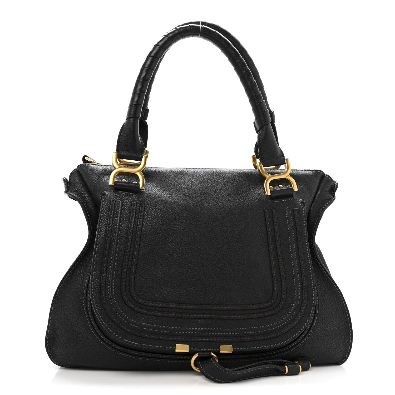 Chloe Calfskin Medium Marcie Satchel Black 1 of 15