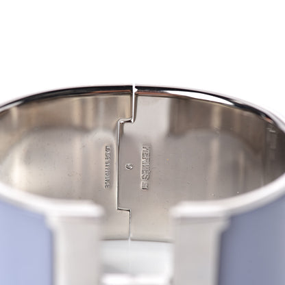 Hermes Enamel Extra Wide Clic Clac H Bracelet GM Parme 4 of 4