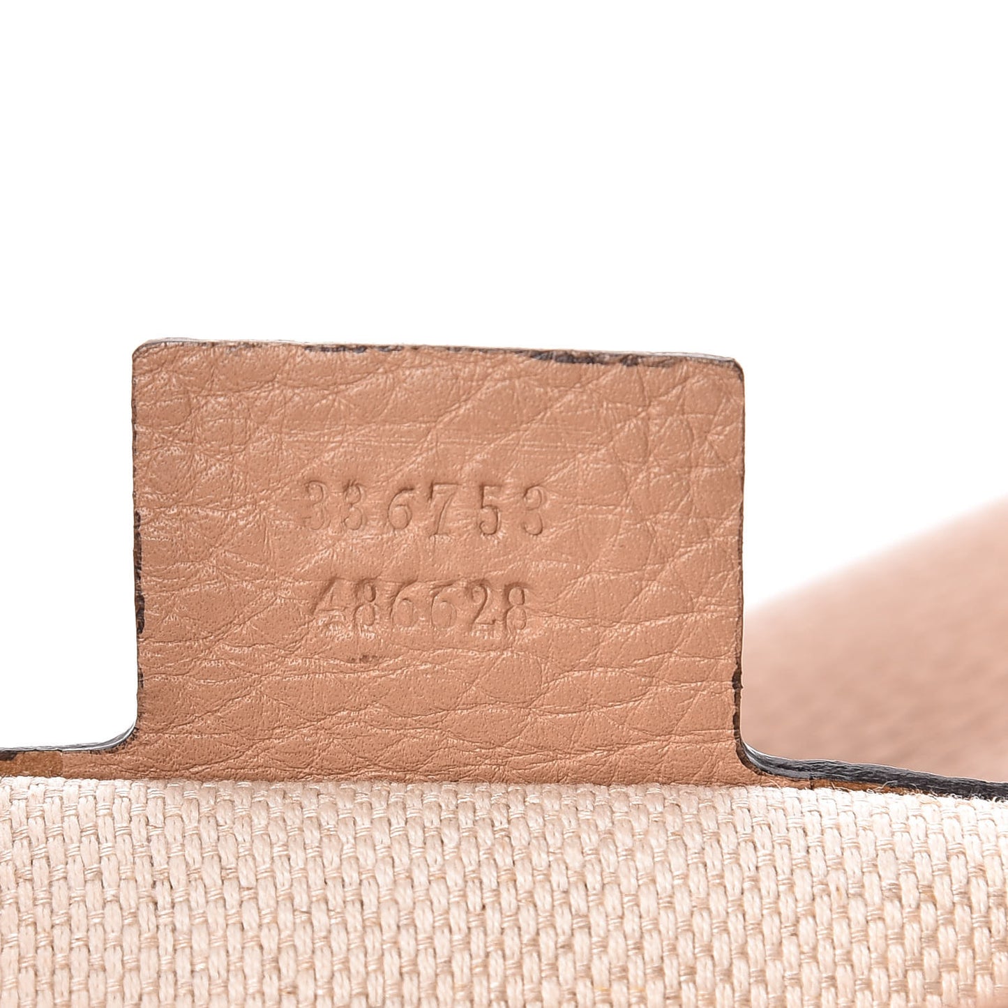 Pebbled Calfskin Medium Soho Clutch Camelia