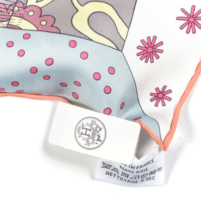 Hermes Silk Le Premier Chant Scarf 90 Violet Bleu Glacier 7 of 7